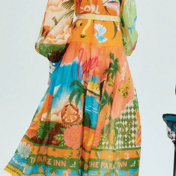 ALEMAIS Paradiso Graphic-Print Shirt Dress - Picture 7 of 7